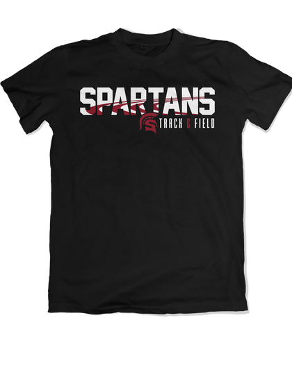 Spartan Track & Field Team - Championship Track Logo Tee