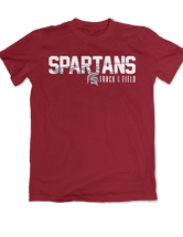 Spartan Track & Field Team - Championship Track Logo Tee
