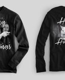 Yelling Woman Cat Meme Christmas Sweat Shirt - Front & Back