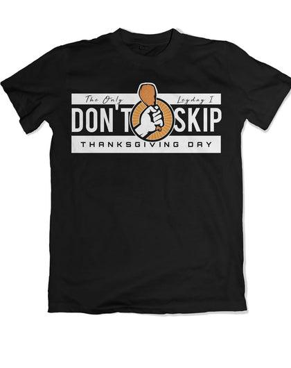 "Don't Skip Legday" Thanksgiving Tee - Black